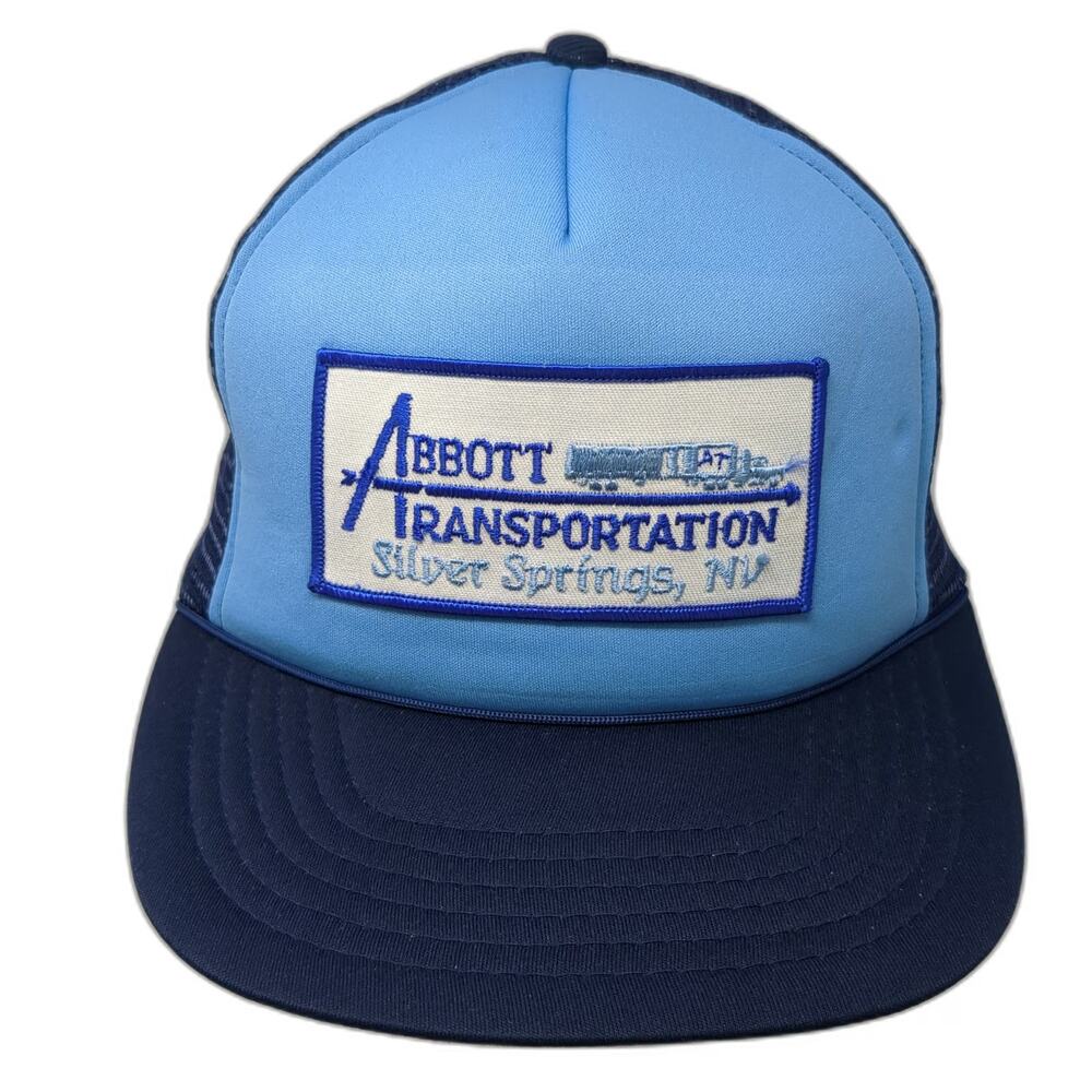 Winner Trucker Hat Blue OSFM Abbott Transportation Silver Springs NV Snapback